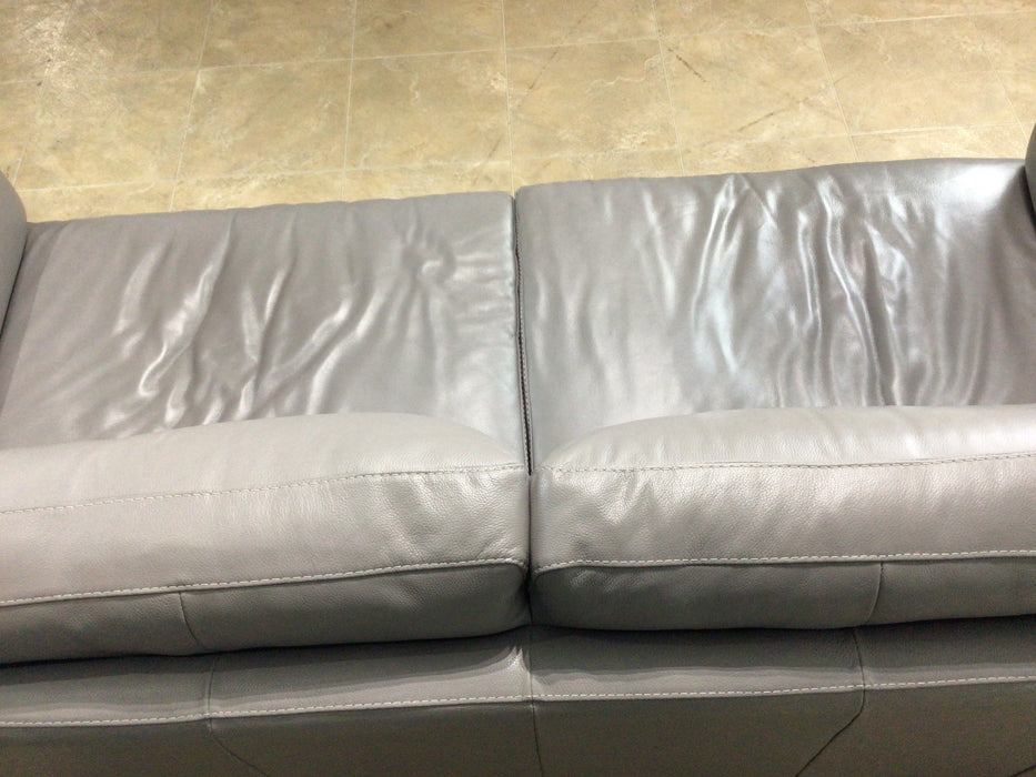 Banbury 3 Seat Leather Sofa Caruso Grey (WA2)