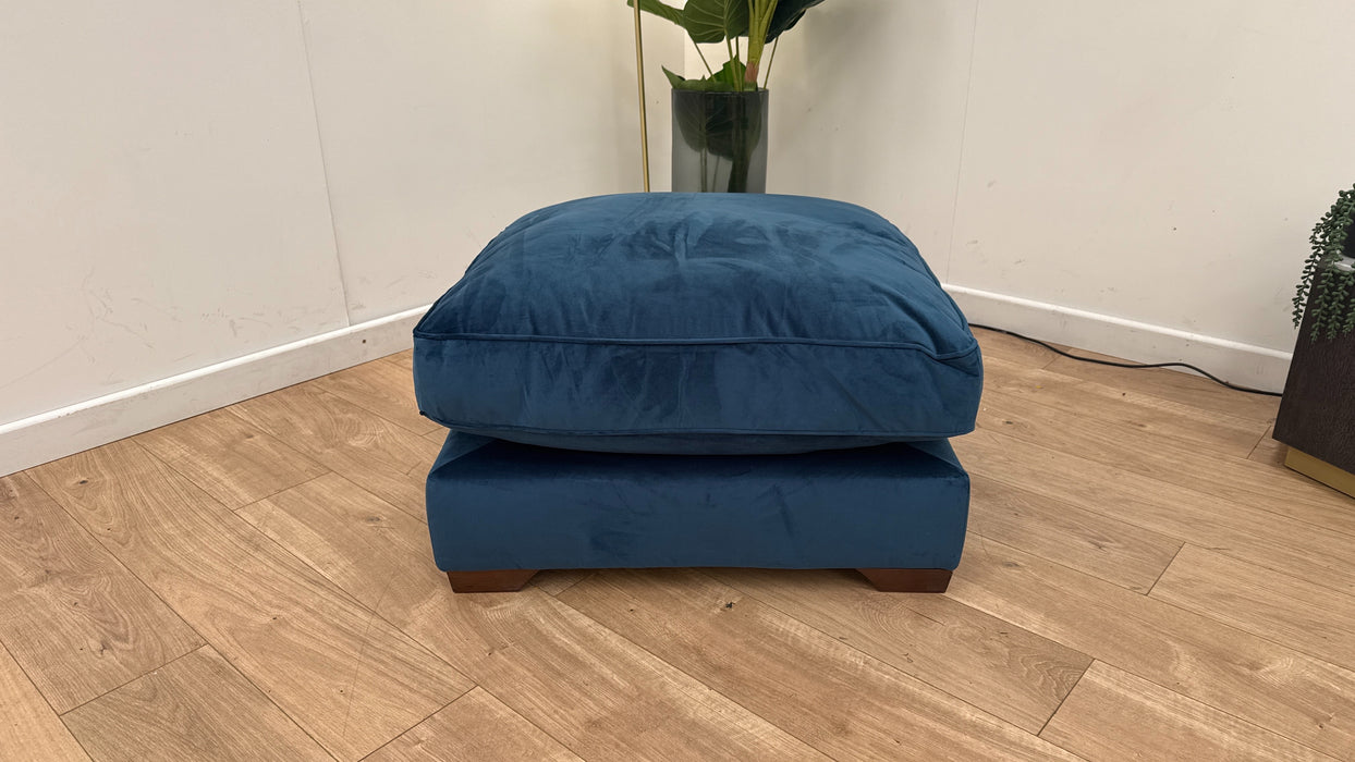 DFS Oceana Square Footstool In Lagoon