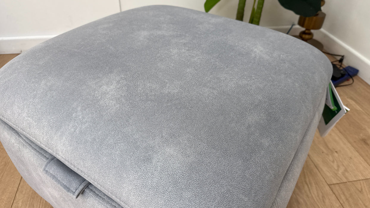 Sofology Marvella Fabric Designer Storage Footstool in Lifestyle Nubuck Feel Stone