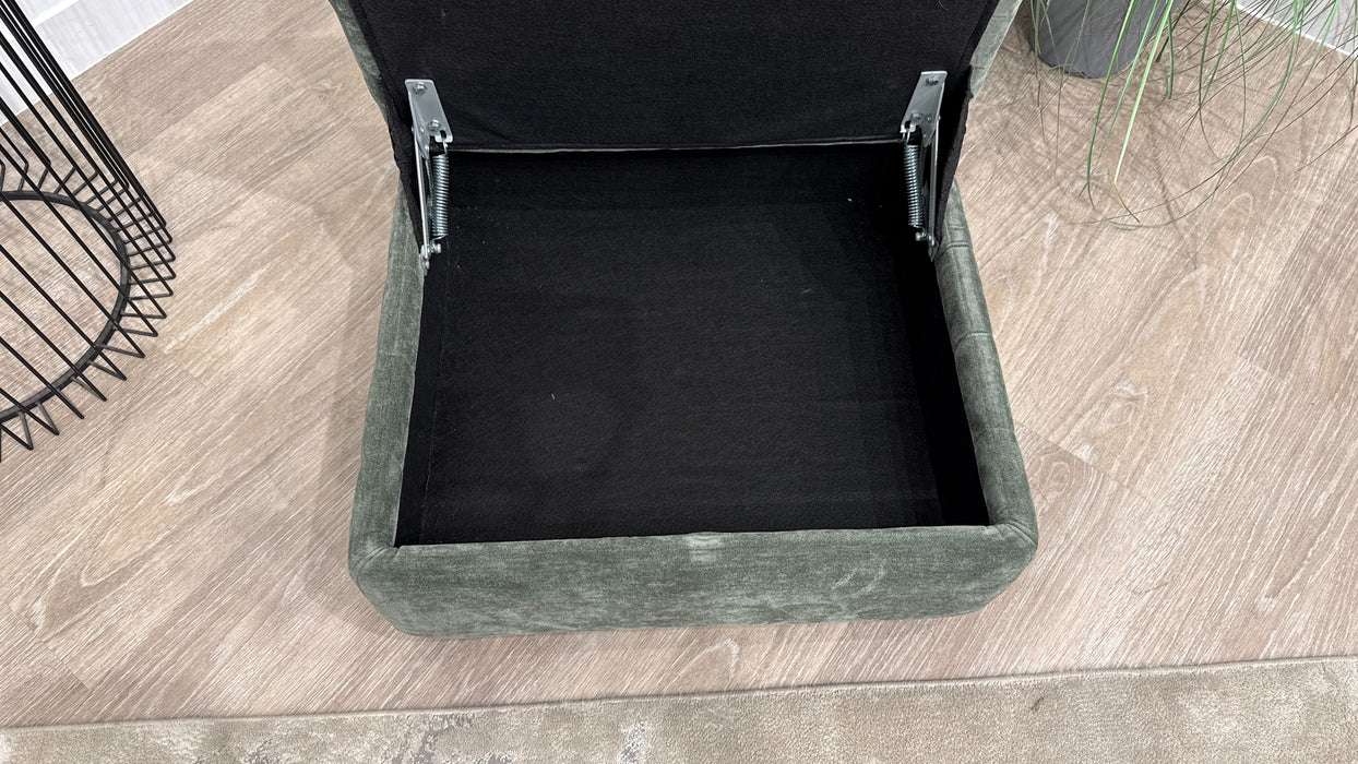 Sofology Elara Storage Foot Stool In Smooth Chenille Ecalyp