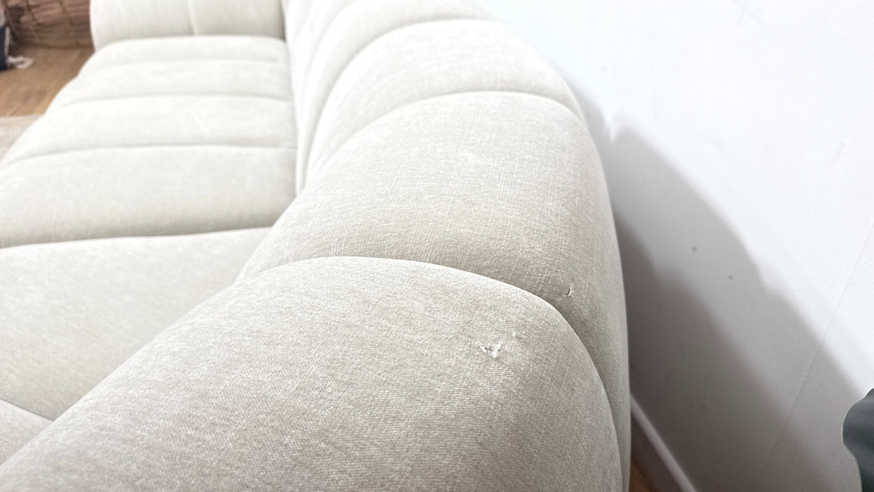 Sofology Waldorf Fabric 2 Corner 1.5 Chaise in Soft Chenille Linen Mix