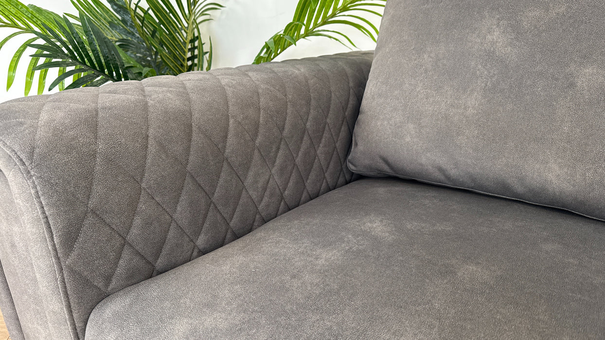 The Fiernze - Fabric Grey Love Seat