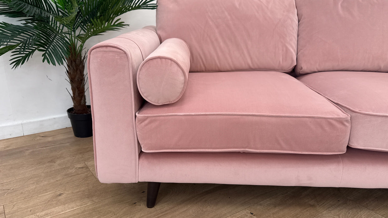 DFS Highgate 3 Seater Fabric Sofa in Blush