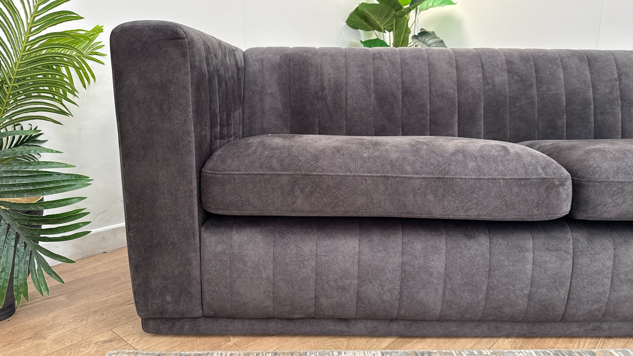 Sofology Astoria Fabric 4 Seater in Lifestyle Dapple Anthracite