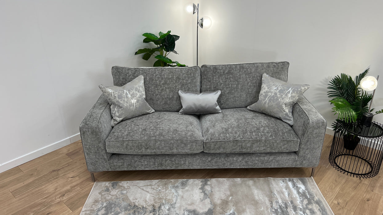 Rococo 4 Seater - Fabric Sofa - Rococo Verbier Grey Mix