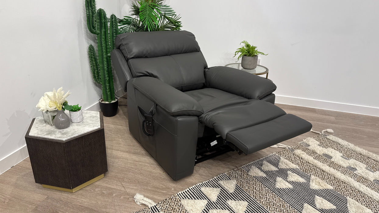 DFS Nevara Lift & Rise Power Recliner  Chair In Shadow