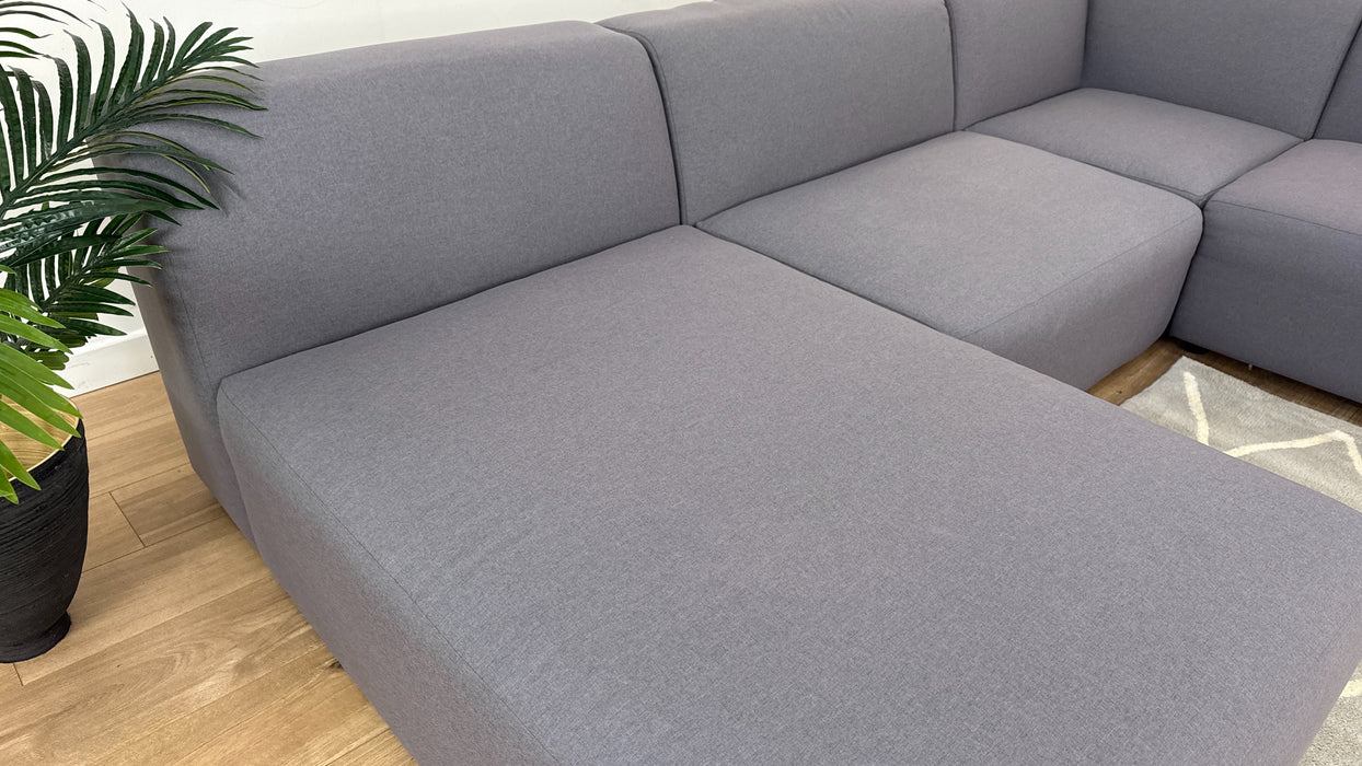 Salvia 2 Corner 2 Chaise Fabric Sofa