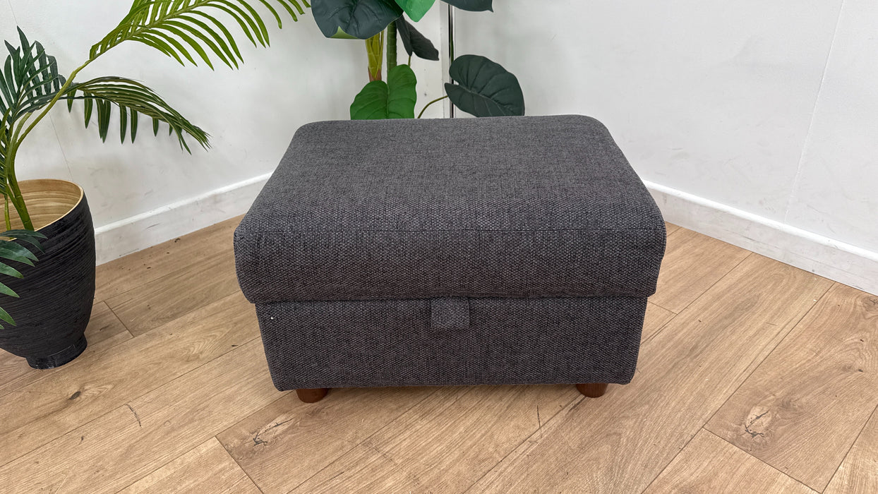 DFS New Camden Fabric Storage Footstool in Stone