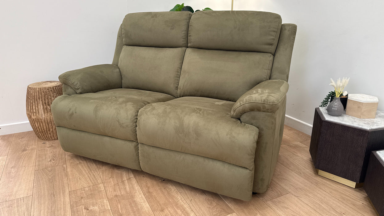 Sofology The Gracie 2 Seater Fabric Sofa in Lifestyle Plush Olive