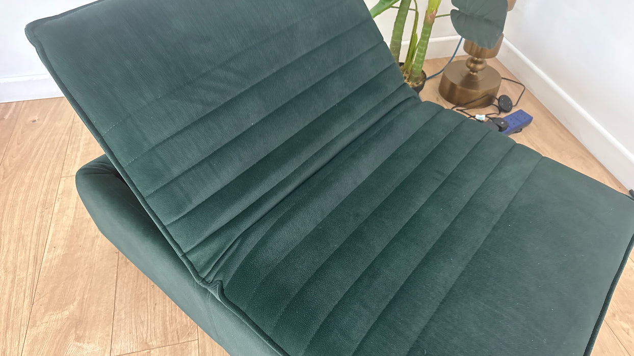 Sofology Illinois Fabric Dual Storage Footstool in Lifestyle Mottled Dark Green