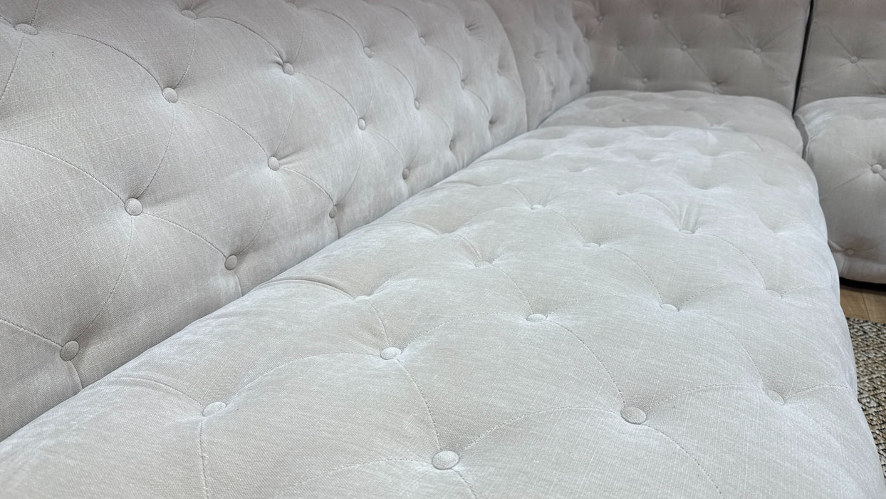 Sofology Venezia Fabric 3 Corner 3 in Relaxed Chenille Cotton