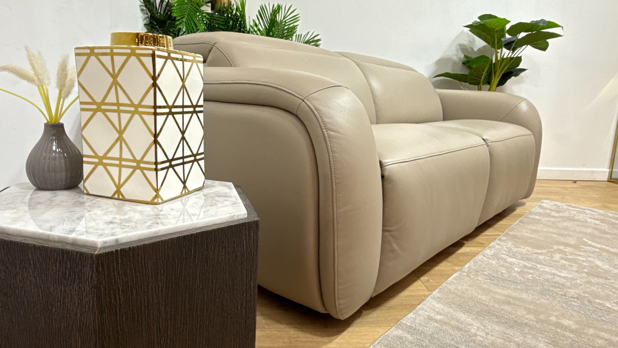 Sofology Drift Leather 2.5 Seater in Trusty Embossed Stone