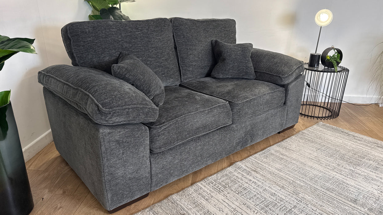 Sofology Brixton Fabric 2 Seater in Charcoal All Over