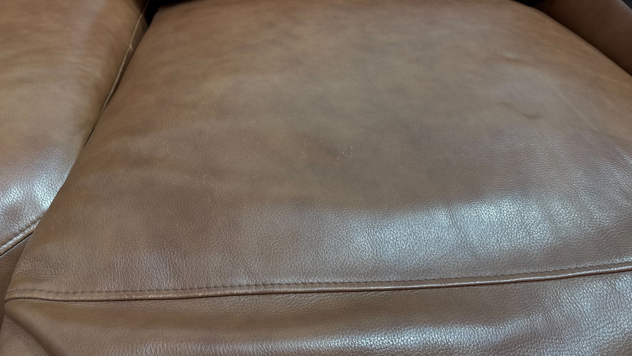 Sofology Bohemia Leather 3 Corner 1.5 Power Recliner/Headrest in Trusty Embossed Cognac