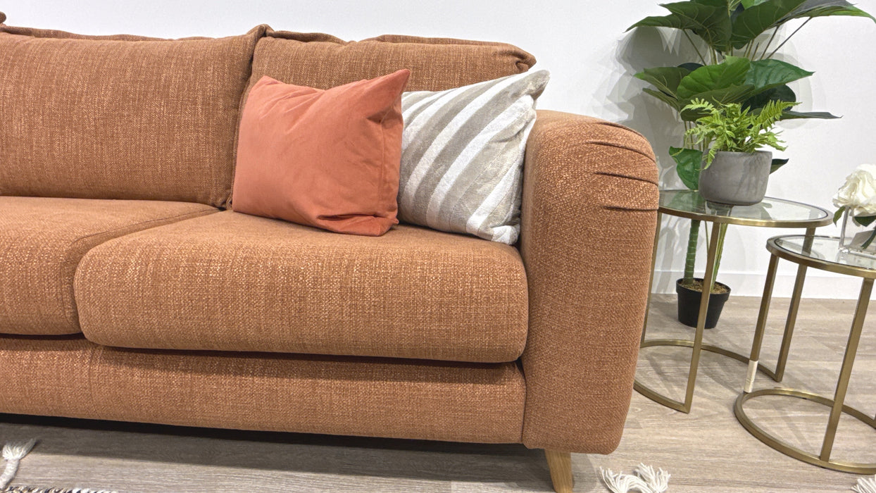Sofolog Eastwood 3 Corner 3 Fabric Sofa in Pumpkin Jaeger Mix