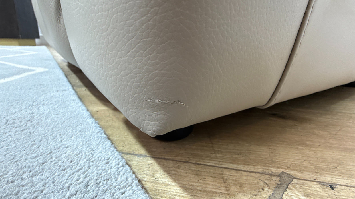 Sofology Bradie Leather Chair in Trusty Embossed Stone