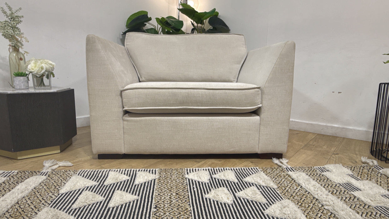 Sofology Richmond Fabric Loveseat in Artic Ecru