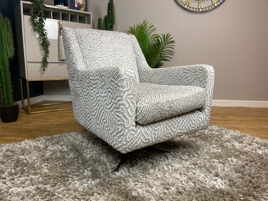 Majestica Camino Truffle Pattern Accent Swivel Chair (WA2)