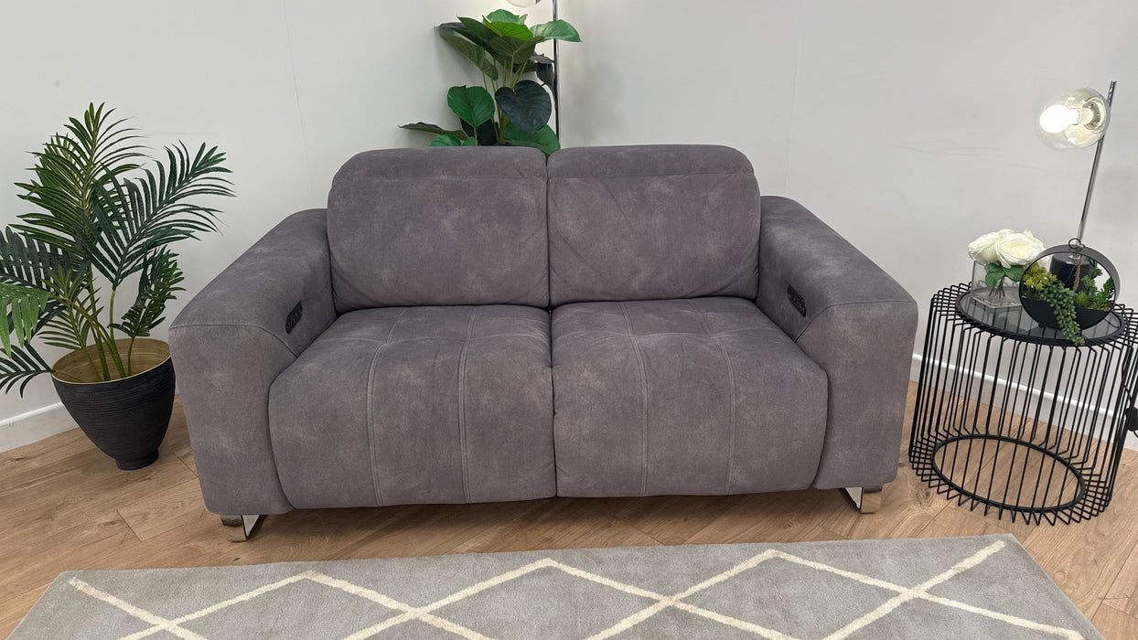 Marvella 2 Seater Sofa - Fabric Recliner - Lifestyle Flecked Mocha