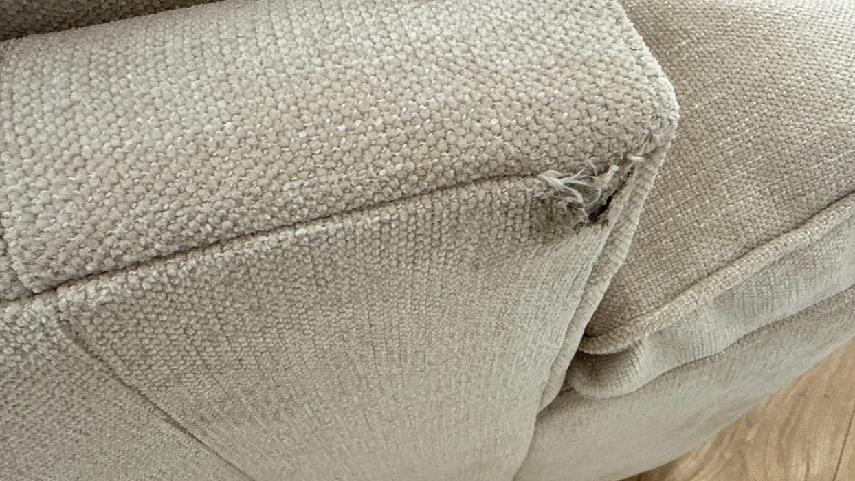 Sofology Brixton Fabric 3 Seater in Linen Look Chenille Natural Mix