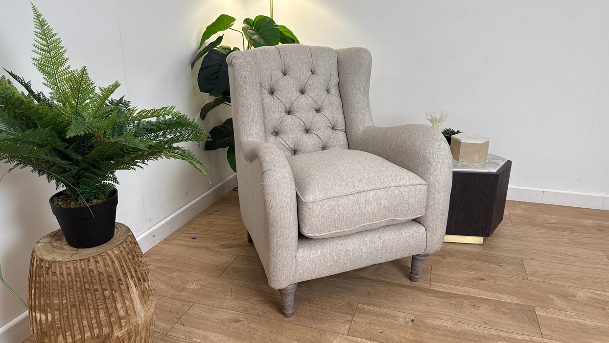 DFS The Woodstock Fabric Chair in Woodstock Natural