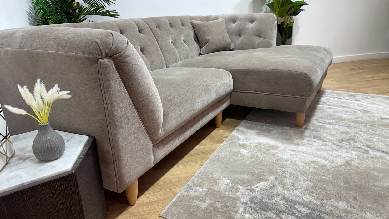 Sofology Bridgerton Fabric 4 Seater Chaise in Aston Wicker