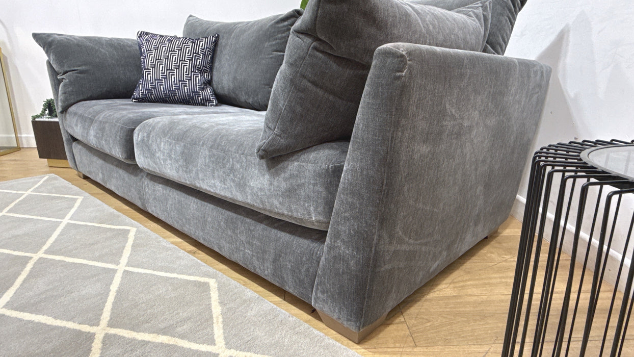 Sofology Tallulah Fabric 3 Seater in Soft Chenille Slate Mix