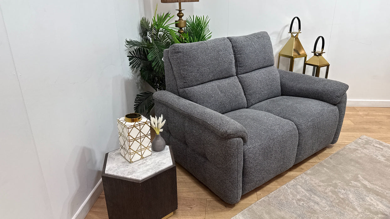 Sofology Ripley Fabric 2 Seater in Woven Textured Charcoal