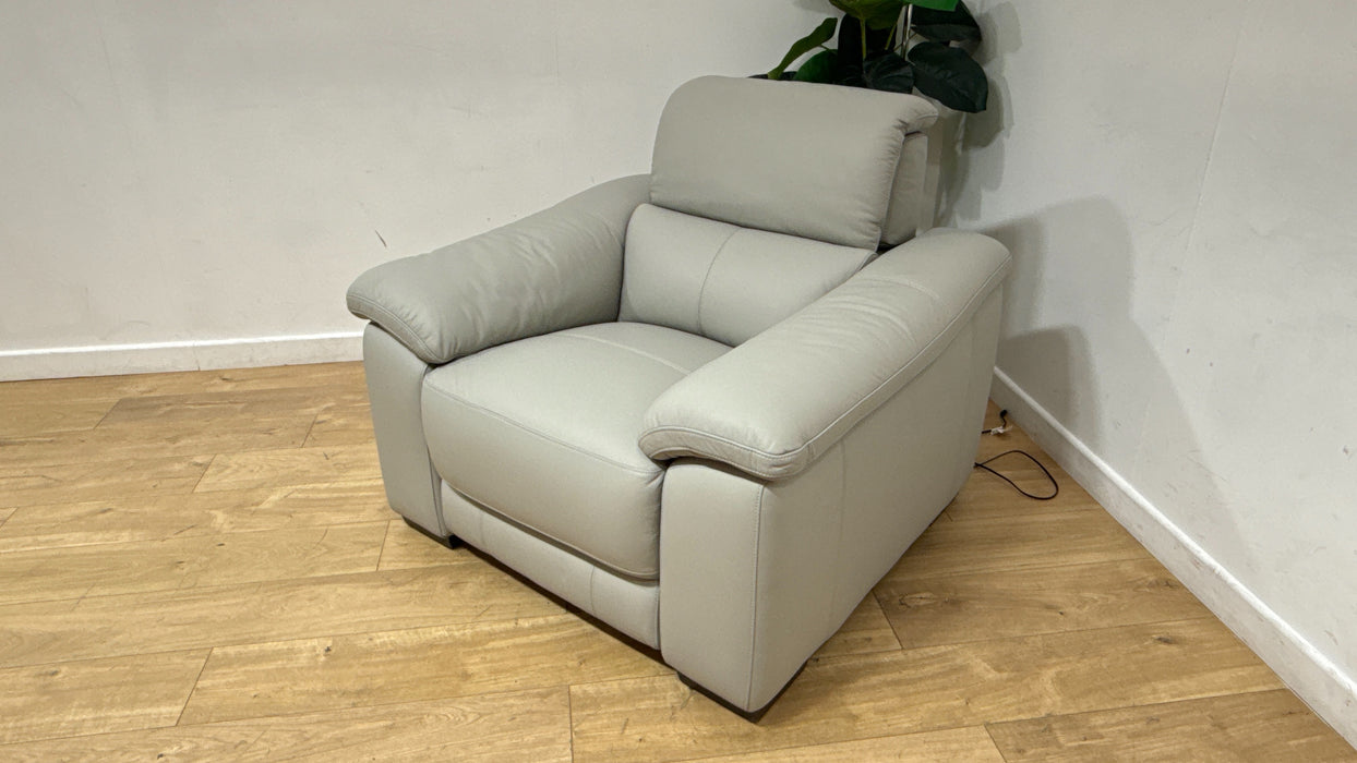 Sofology Elevate Chair Power Recliner/Headret in Light Grey