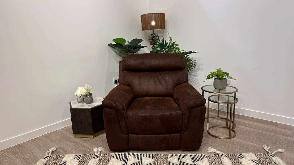 DFS Ronan Power Recliner Lift and Rise Chair In Walnut