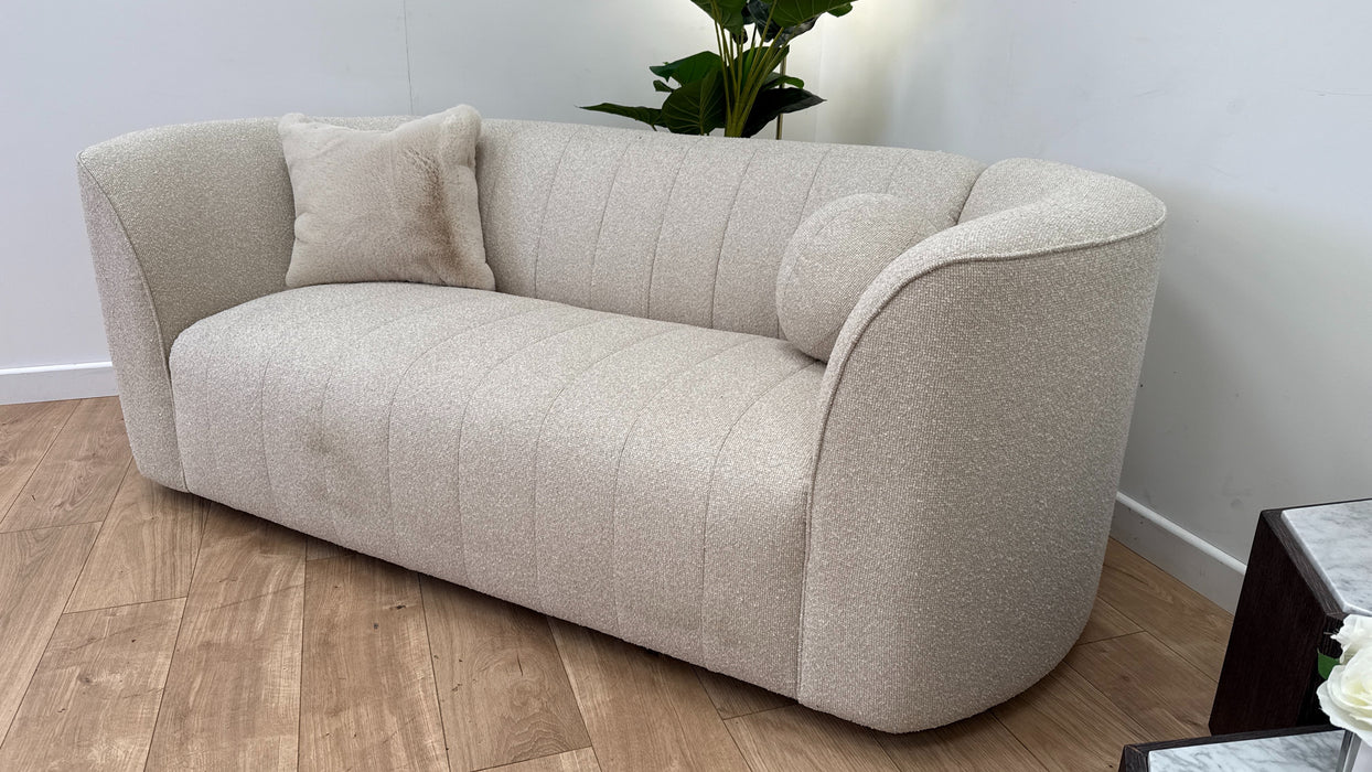 Sofology The Fitzrovia Fabric 2 Seater in Mini Boucle Natural Mix Without Trim