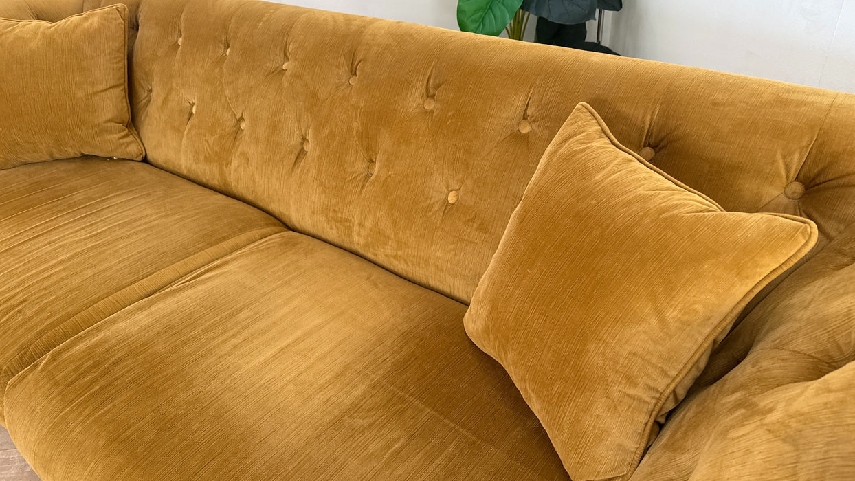 Sofology Bridgerton Fabric 4 Seater in Vader Nugget Gold