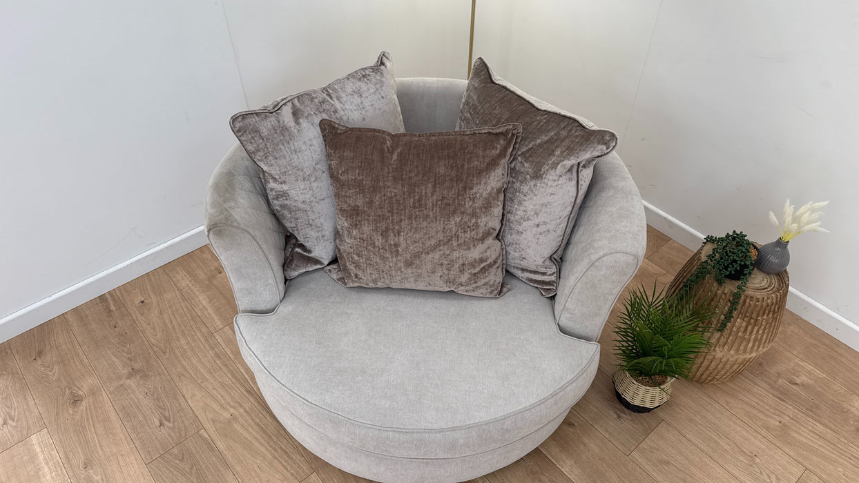 Orka Fabric Swivel Chair