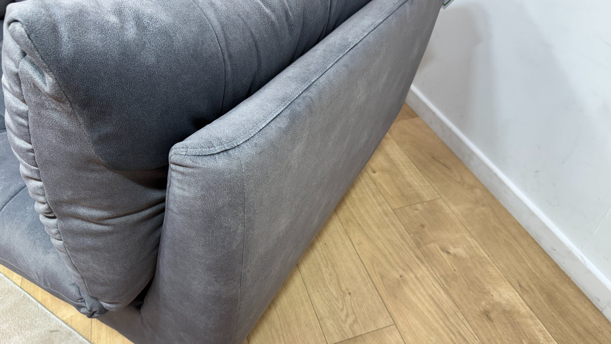 Sofology Cocoon Fabric 2 Seater in Lifestyle Flecked Fabric Charcoal