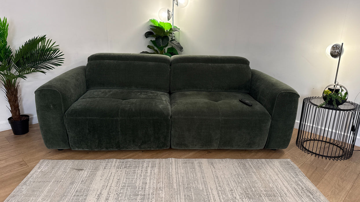 Sofology The Riviera Fabric 3 Seater Motion Chaise in Relaxed Chenille Pine