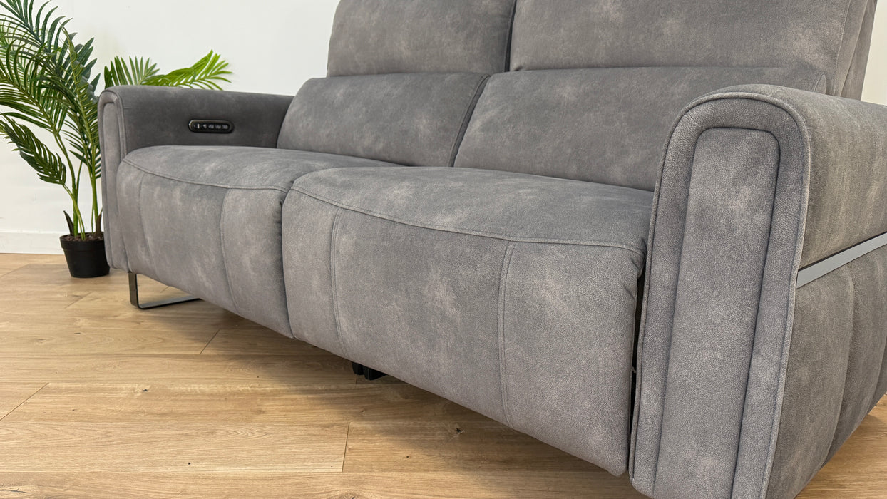 The Ravello 2.5 Seater - Lifestyle Flecked Fabric Charcoal