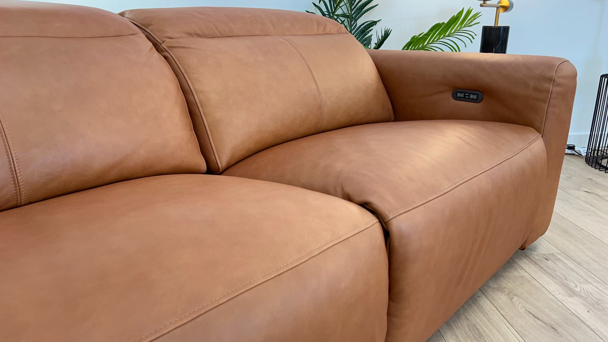 Bohemia 3 Seater - Leather Sofa - Tan