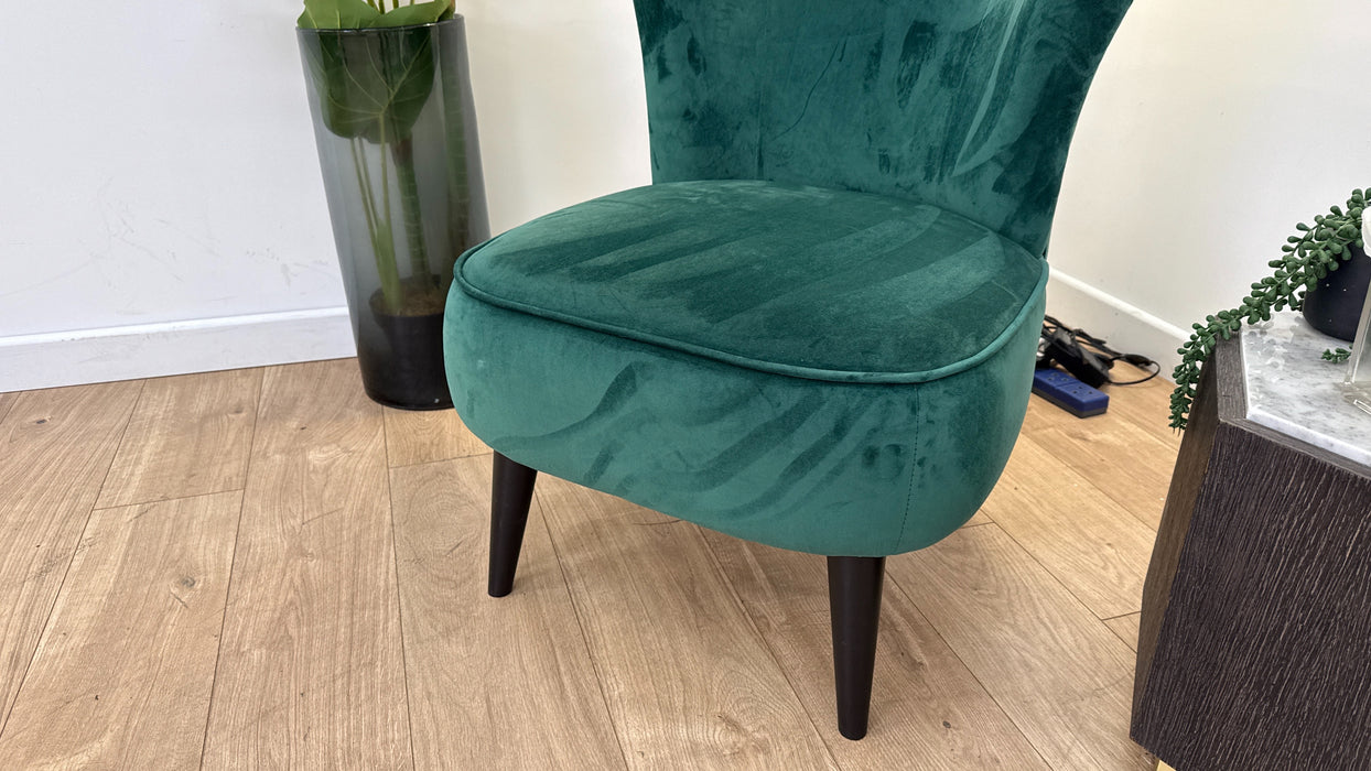 DFS Slipper Fabric Accent Chair