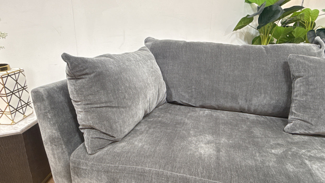 Sofology Tallulah Fabric 4 Seater Split in Soft Chenille Slate