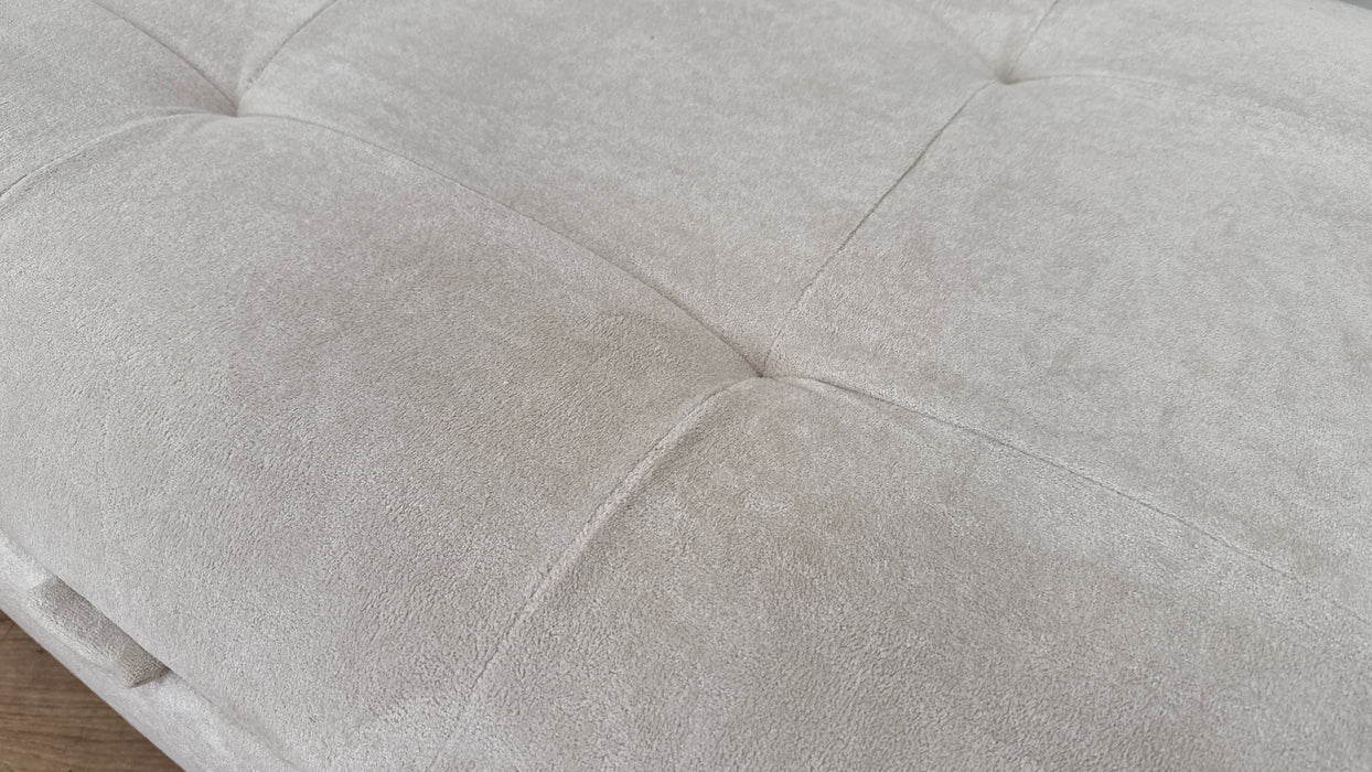 Sofology Ascot Fabric Storage Footstool in Soft Sherpa Natural