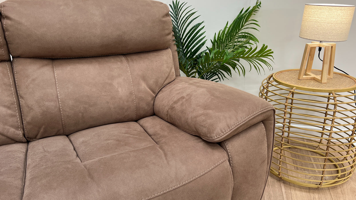 Radley 3 Seater Manual Recliner Natural Fabric