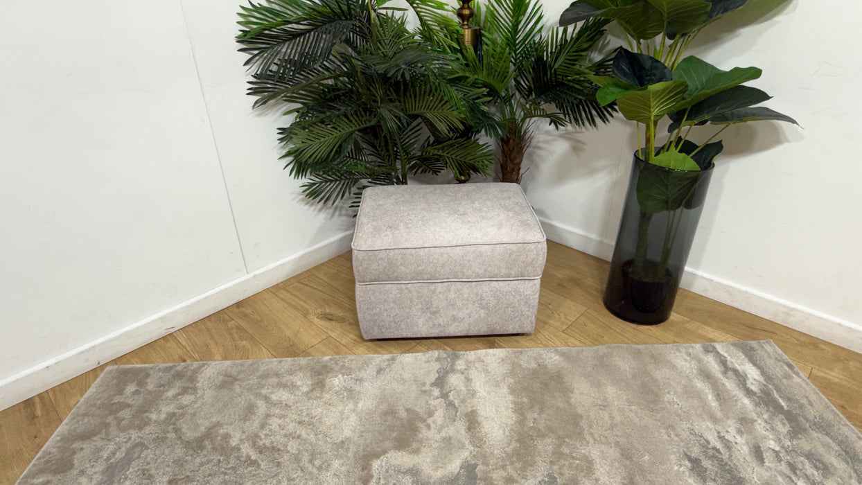 Sofology Titan Fabric Storage Footstool in Marina Stone