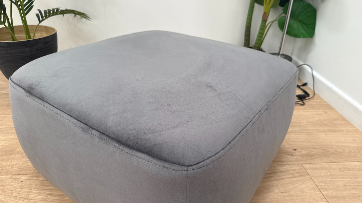 DFS Darcy Large Footstool in Steel