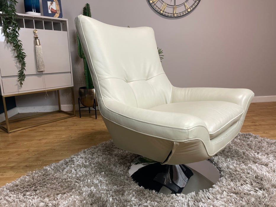 Missouri Bone China Leather Swivel Chair (WA2)