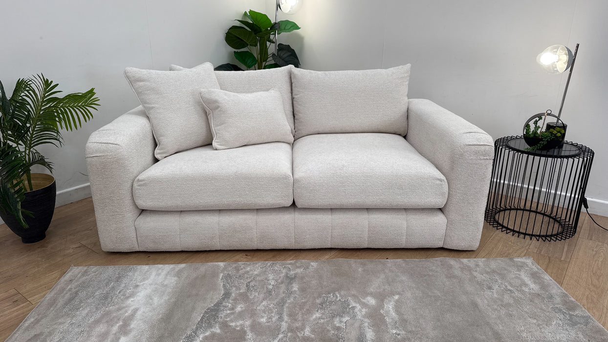 Sofology The Westwood Fabric 2 Seater Soft Boucle Ecru Mix All Over