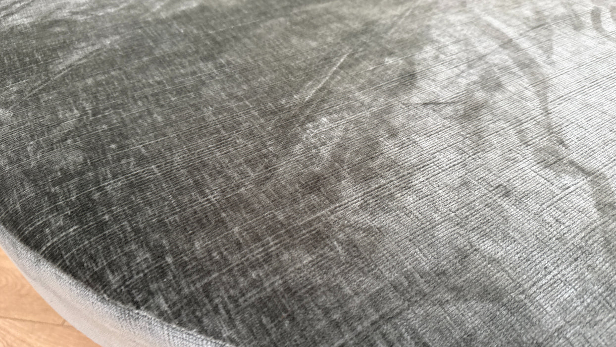 Luella Fabric Footstool in Chenille Alpine Green All Over