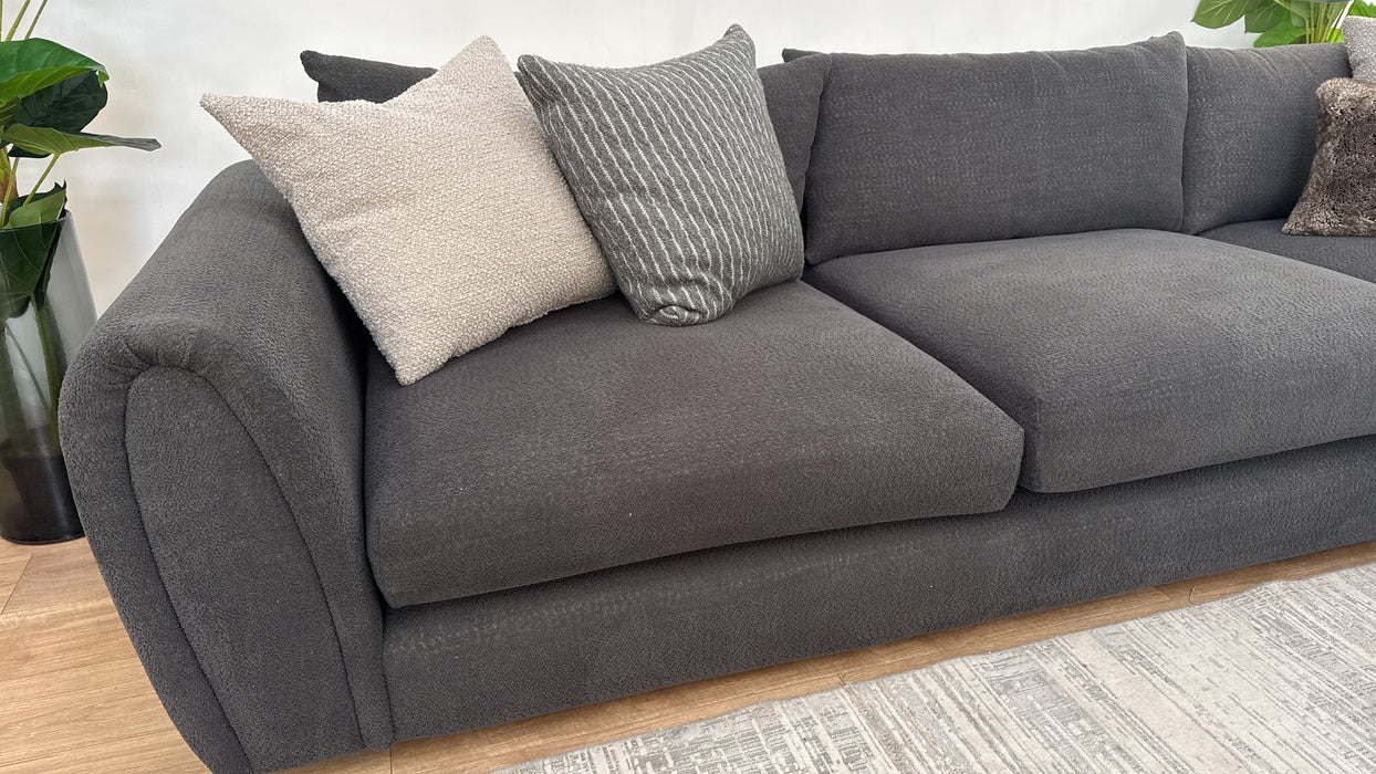 Sofology Marble Arch Fabric 3 Corner 1 in Camden Plain Smoke Mix