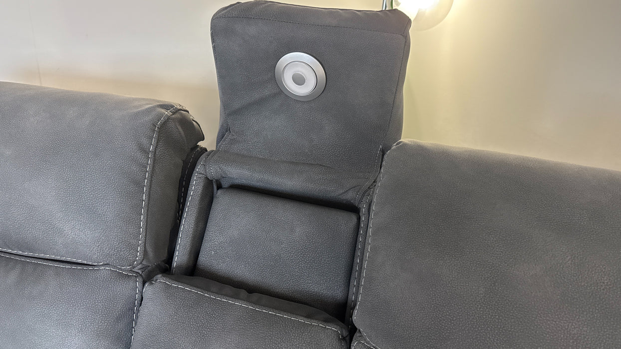 DFS Ledger 2 Seater Reclining Sofa in Grey