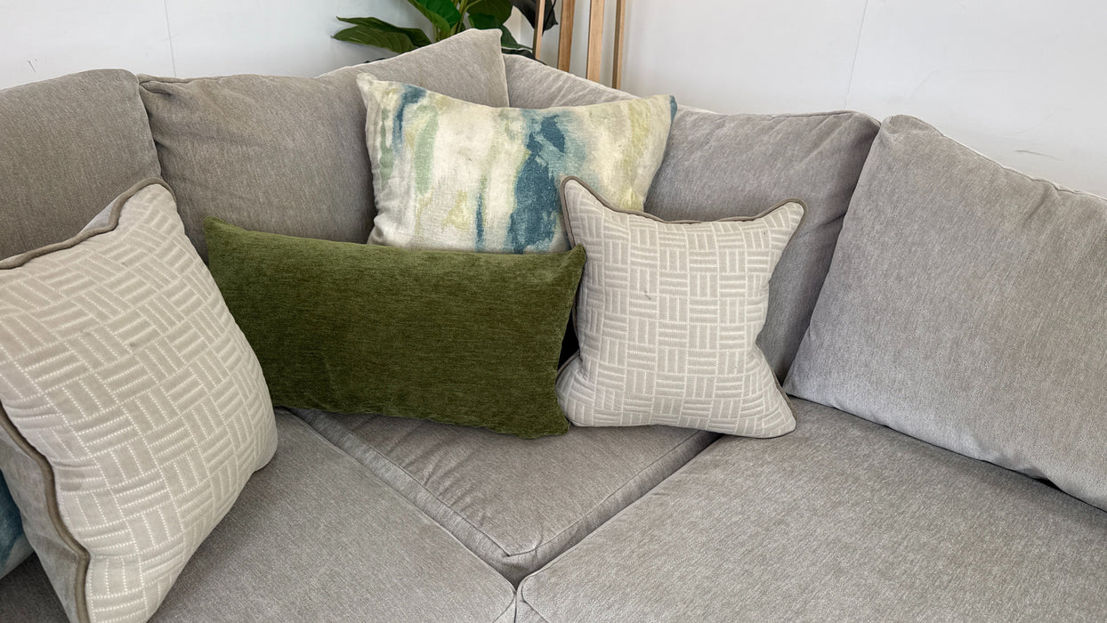 Essence 1 Corner 2 - Fabric Sofa   - Monde Linen / Moss Mix