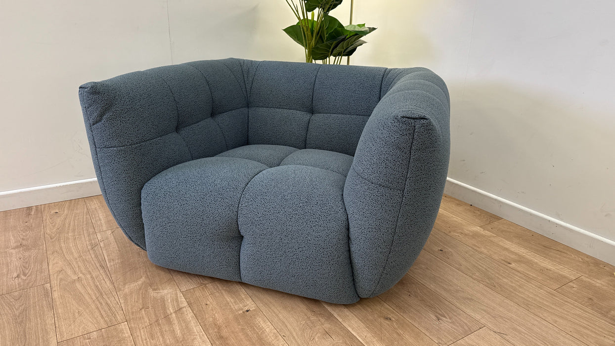 Lunar Fabric Loveseat in Teramo Ocean